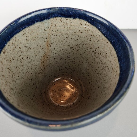 Vtg Signed Studio Pottery Bowl / Planter Pot - Picture 4 of 7